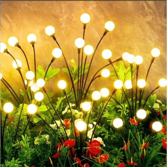 Solar Lights Outdoor Waterproof, 10 Packs 80LED, Solar Garden, Patio, Garden - Picture 1 of 7